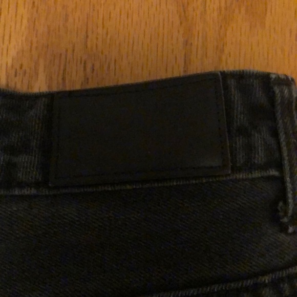 Black denim shorts - Picture 3 of 7